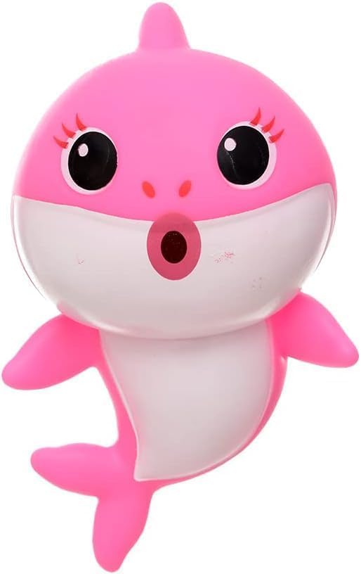 Plastic Baby Shark With Surprised Face For Kids - Pink