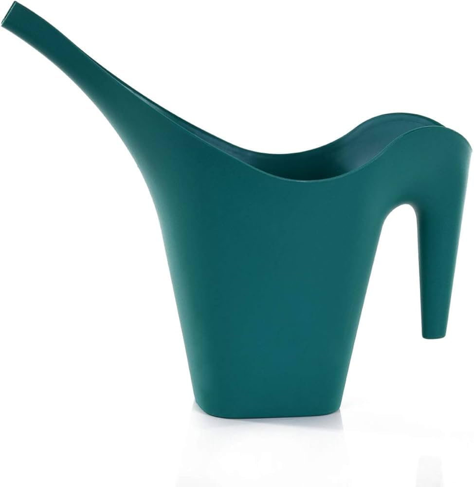 Khurshid Watering Pot Plastic Plant Watering Pot Dark Green Modern Watering Tool for Garden and Houseplants