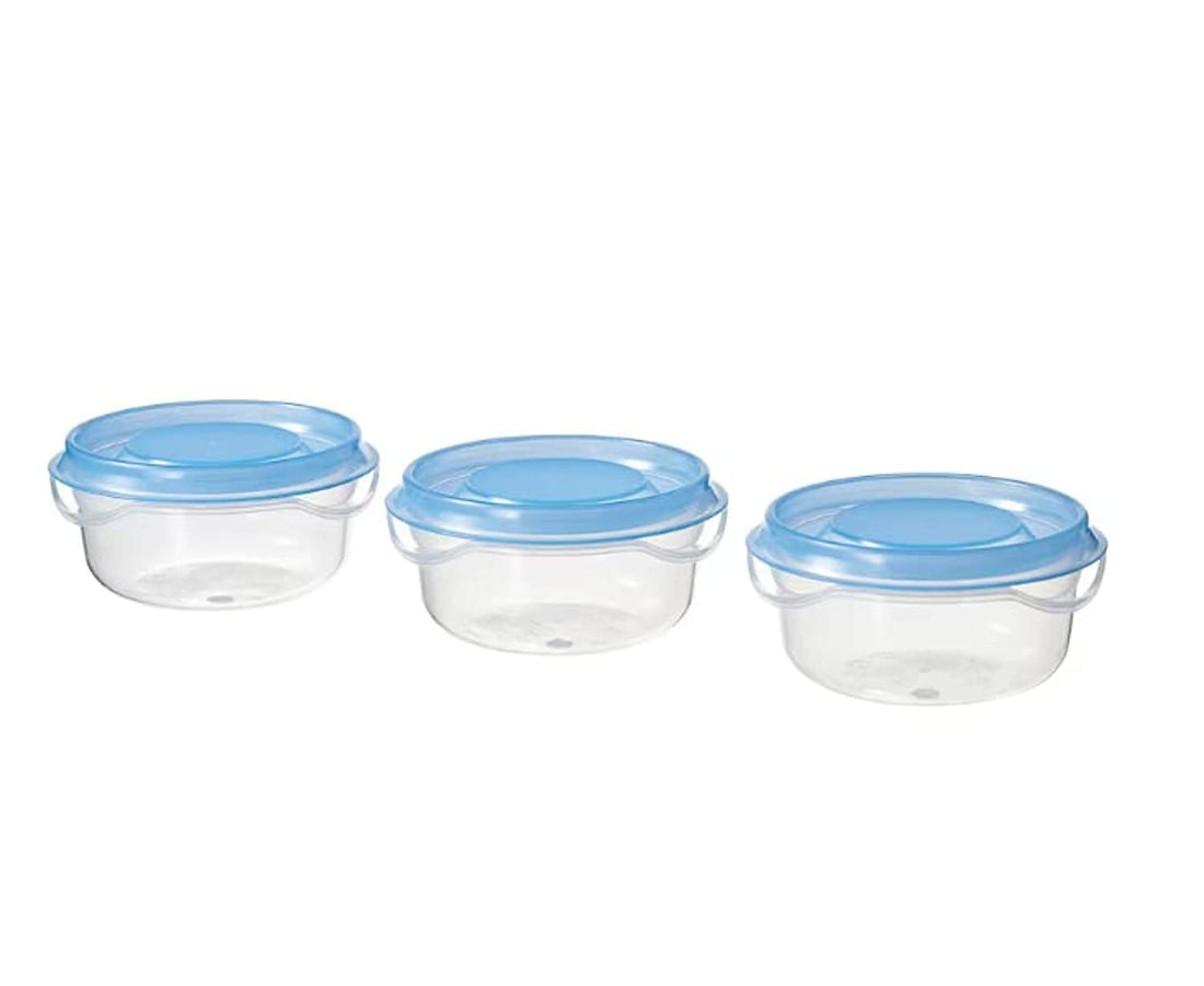Mealtime Food Storage Can (Clear/Blue, 70ml)