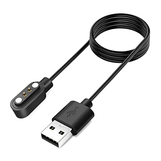 GIFTMAX USB Smartwatch Charging Cable for Boat Xtend, Storm, Wave Lite, Noise Colorfit Pulse, Pulse Grand, Fireboltt Ninja 3, Colorfit Ultra/Ultra 2 & All 2 Pin Watch