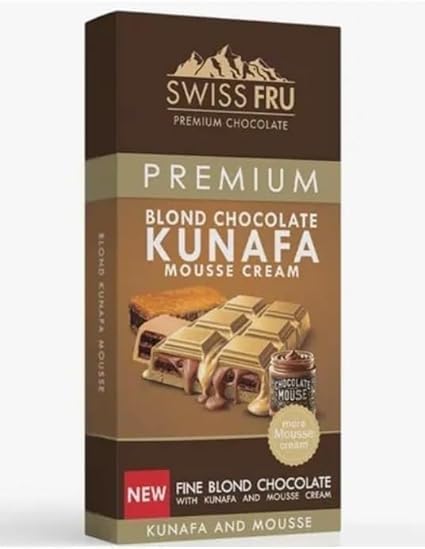 Swiss Fru Blond Chocolate Kunafa Mousse Cream