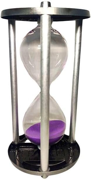 Glass and Metal Hourglass 30 Minutes