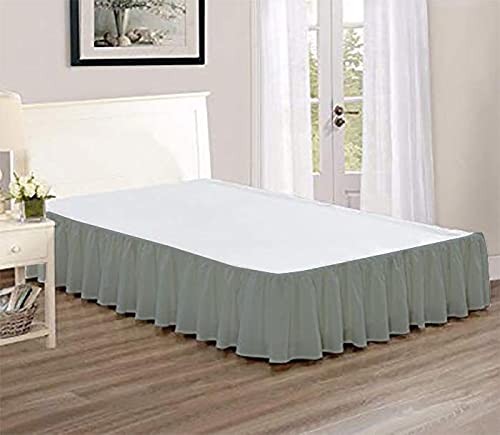 Tigers Trade Lines Egyptian Cotton, Solid Pattern Bedding Accessories (Twin, Single Size, Grey)