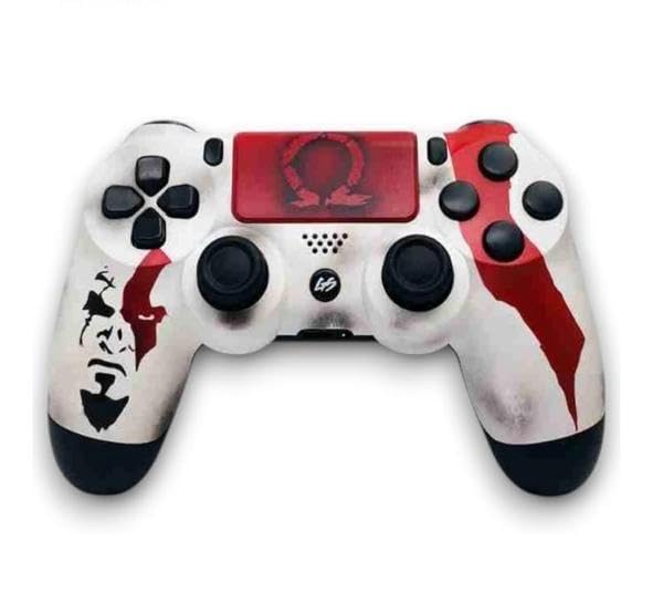Wireless Controller for P-S-4 (Third-Party Generic, Non-OEM), Compatible with gaming console Slim/Pro, 6-Axis Dual Vibration Gamepad, Touchpad, 800mAh Rechargeable Battery – GOW 1