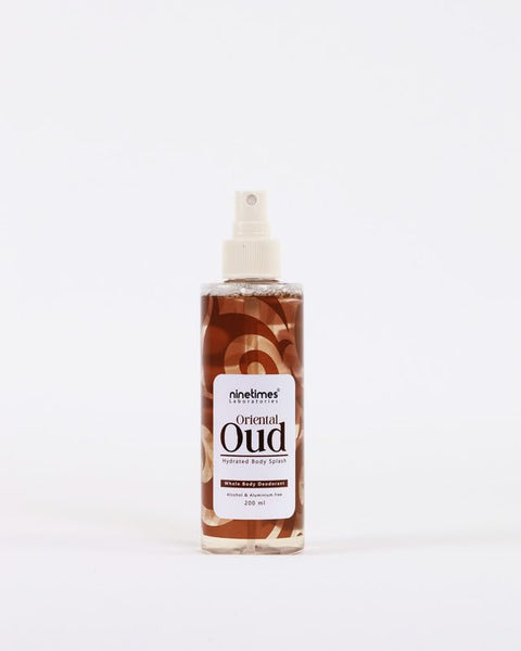 NineTimes Body Splash – Oriental Oud, 200ml | Long-Lasting Fragrance & 48H Freshness
