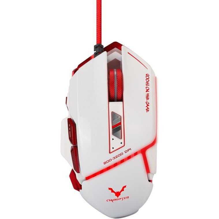 CHIROPTER WESDAR GM2 Gaming Mouse - Optical Sensor 3,600 DPI - 8 Buttons