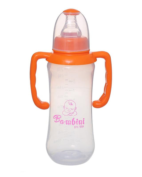 Baby Feeding Bottle With Handle, 270 Ml, Orange DR-A-508