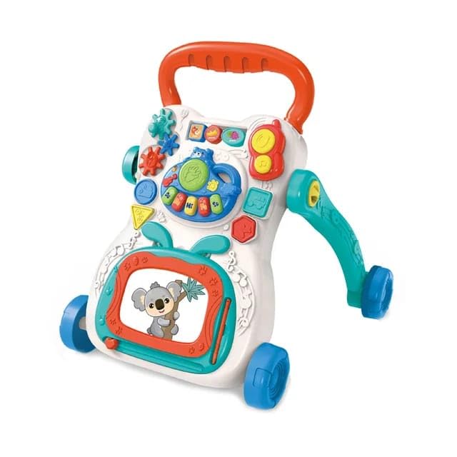 TOYS-EGYPT Baby Sit and Stand Walker With Removable Multifunctional Playboard - Early Learning Activity Center and Music Toy for Kids (668-133)
