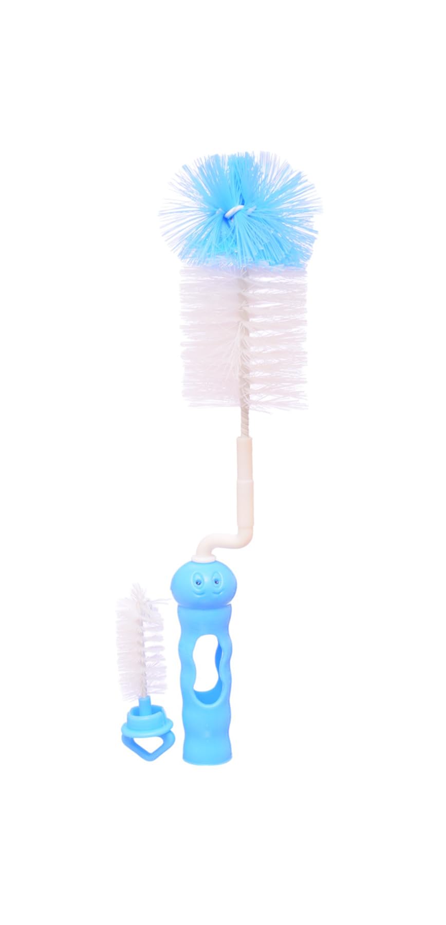 Lucky Baby Bottle Cleaning Brush Set, 2 Pieces - Light Blue