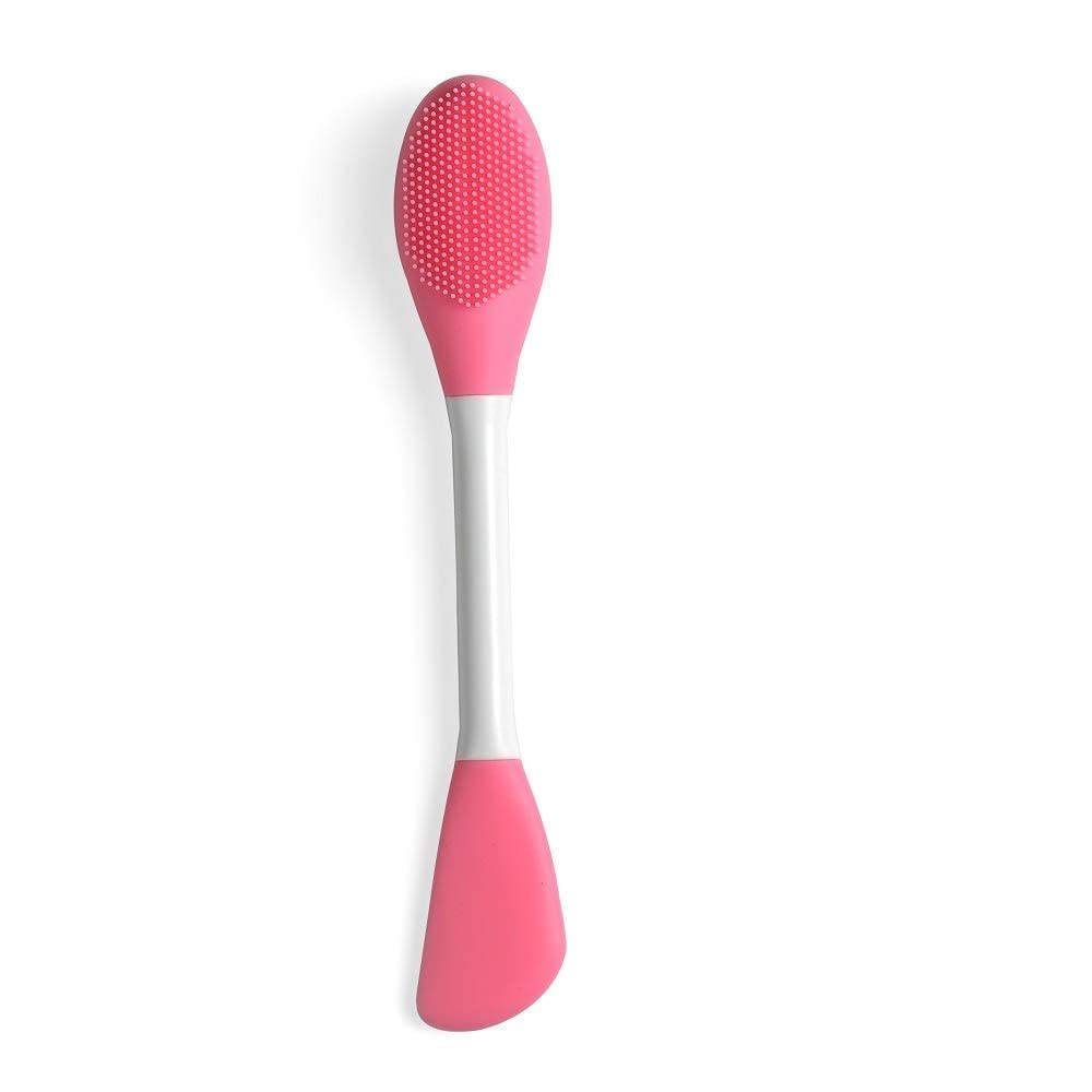 Kamz Beauty Silicone Face Mask Applicator Makeup Brush Double-Ended Facial Mask Brush for Mud, Clay, Charcoal Mixed Mask，Soft Makeup Beauty Brush Tools for Apply Cream, Lotion