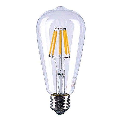 Retro T45 ST64 Glass COB LED Edison Bulb e27 220V 6w LED Filament Lamp Ampoule Lampara Bombilla LED Bulb Edison-yellow