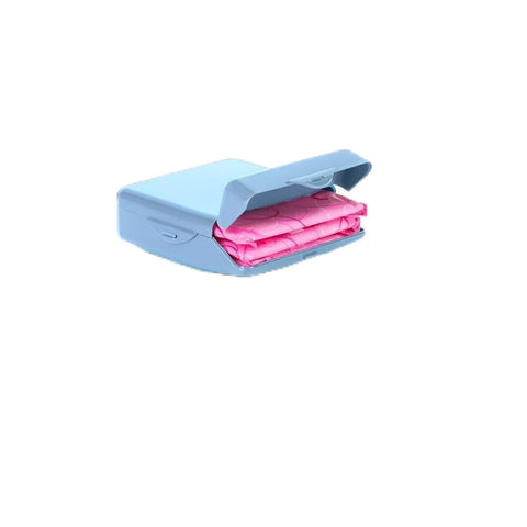 Plastic Organizer - Women's sanitary pad storage solution, opens in two directions for convenience, lightweight and durable, ideal for travel and home use, available in assorted colors