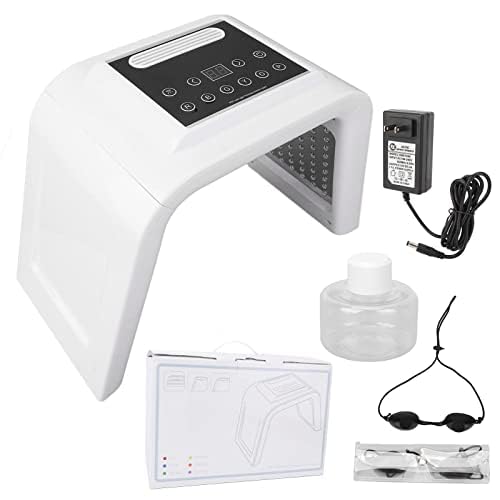 6 Color LCD Face Skin Care Light Machine With Spray, 178 Light Chips Foldable Facial Beauty Device for Beauty Salon(US Plug)
