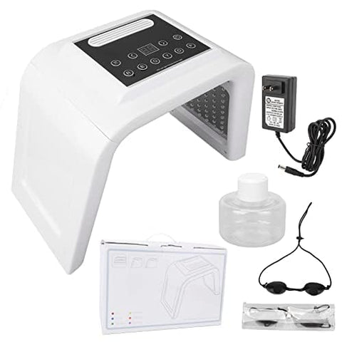 6 Color LCD Face Skin Care Light Machine With Spray, 178 Light Chips Foldable Facial Beauty Device for Beauty Salon(US Plug)