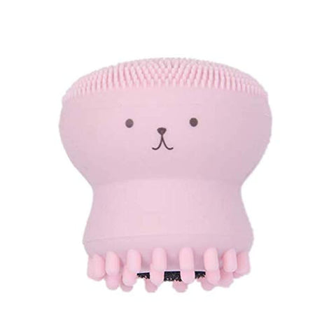 Windo Jellyfish Octopus Silicone Face Wash Brush, Dd073, Pink