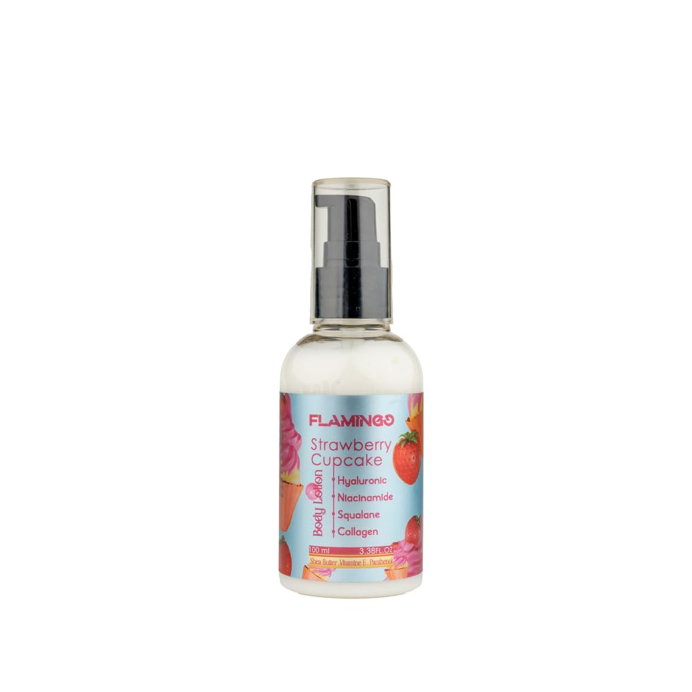 Flamingo Strawberry Cupcake Body Lotion 100 ml