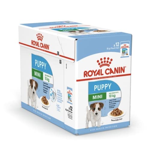 ROYAL CANIN SIZE HEALTH NUTRITION MINI PUPPY DOG WET FOOD - 12 POUCHES
