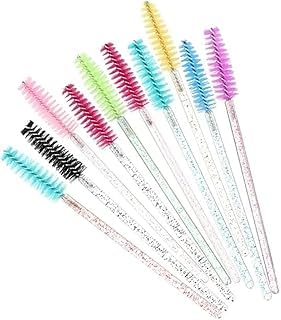3PCS Mascara Wands Spoolie Brush Crystal Eyebrow Brushes Eyelash Extension Applicator (Assorted color)