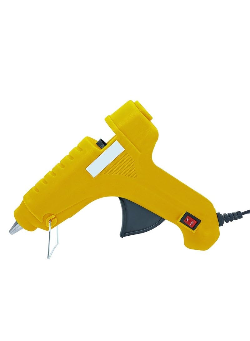 Melt Glue Gun with 60W Triple Power, Fast and Practical for Arts and Crafts, Home Stamping, Toys, Repairs and Craft Projects - yellow
