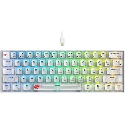 Havit KB903L Mechanical Gaming Keyboard with RGB Backlighting, White