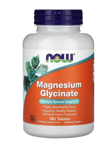 Premium Magnesium Glycinate 100mg - Advanced Rhythmic Harmony & Daily Vitality Support, 180 Tablets Bundle with Practical Pill Box, High-Absorption 180-Day Essential Wellness Kit