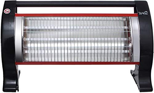 DP-1500 Eko Electrical Quartz Heater 1500 Watt, Black Red