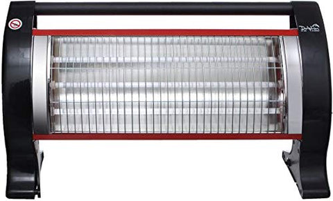 DP-1500 Eko Electrical Quartz Heater 1500 Watt, Black Red
