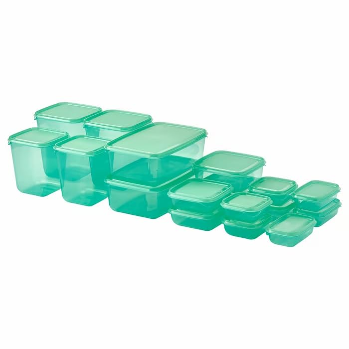 IKEA PRUTA Plastic Container/Food Storage Containers 17 Piece Set