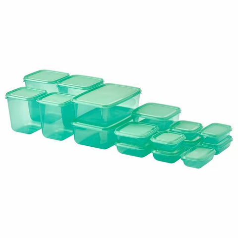 IKEA PRUTA Plastic Container/Food Storage Containers 17 Piece Set