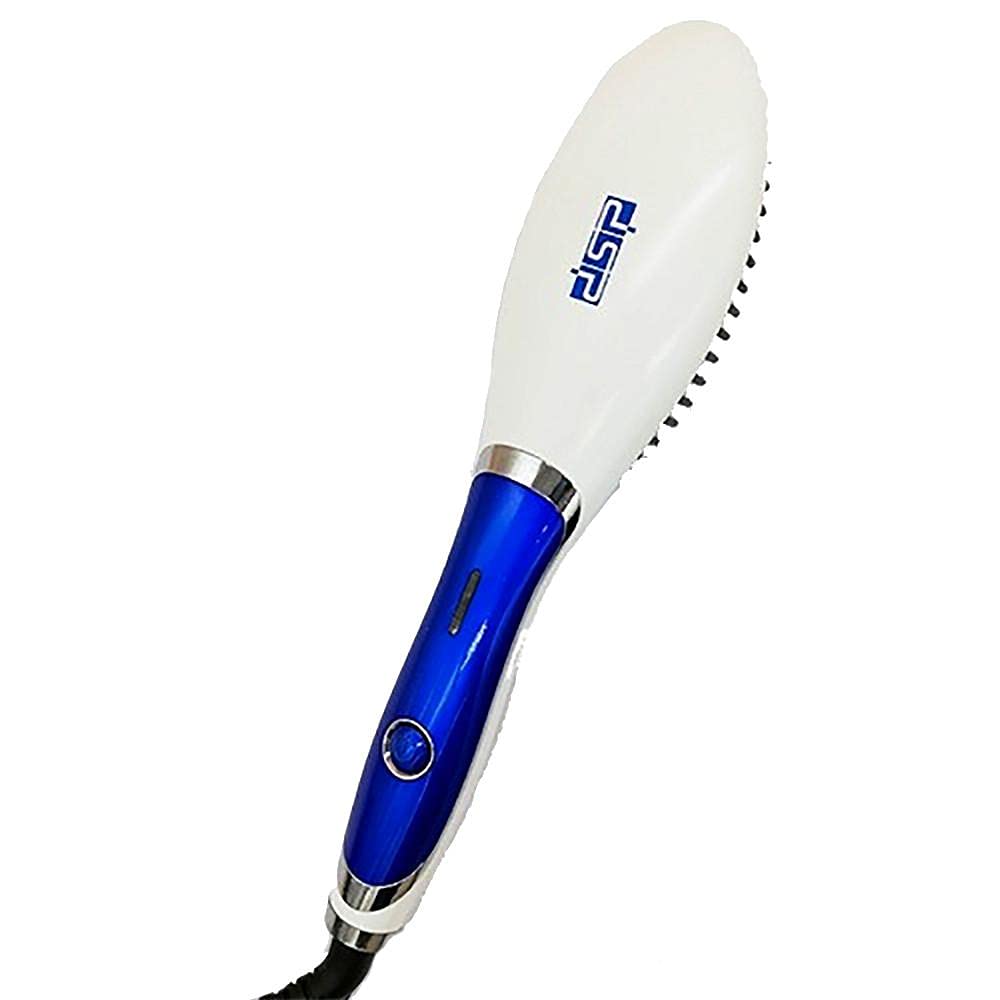 DSP Straight ceramic hair straightening brush G-10028 Blue
