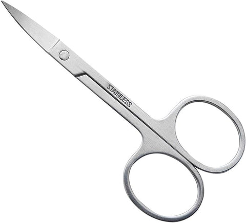 Nail Scissors with One-sided Micro Serration, Made in Germany, Rustproof Stainless Steel Toenail Scissors with Extra Sharp and Slightly Curved Cutting Surface for Manicures and Pedicures, 9.5r