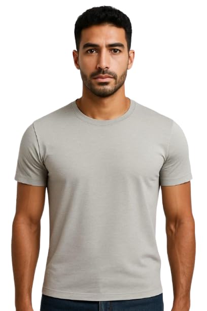 Classic Crew Neck T-Shirt, Short Sleeve, Premium Cotton