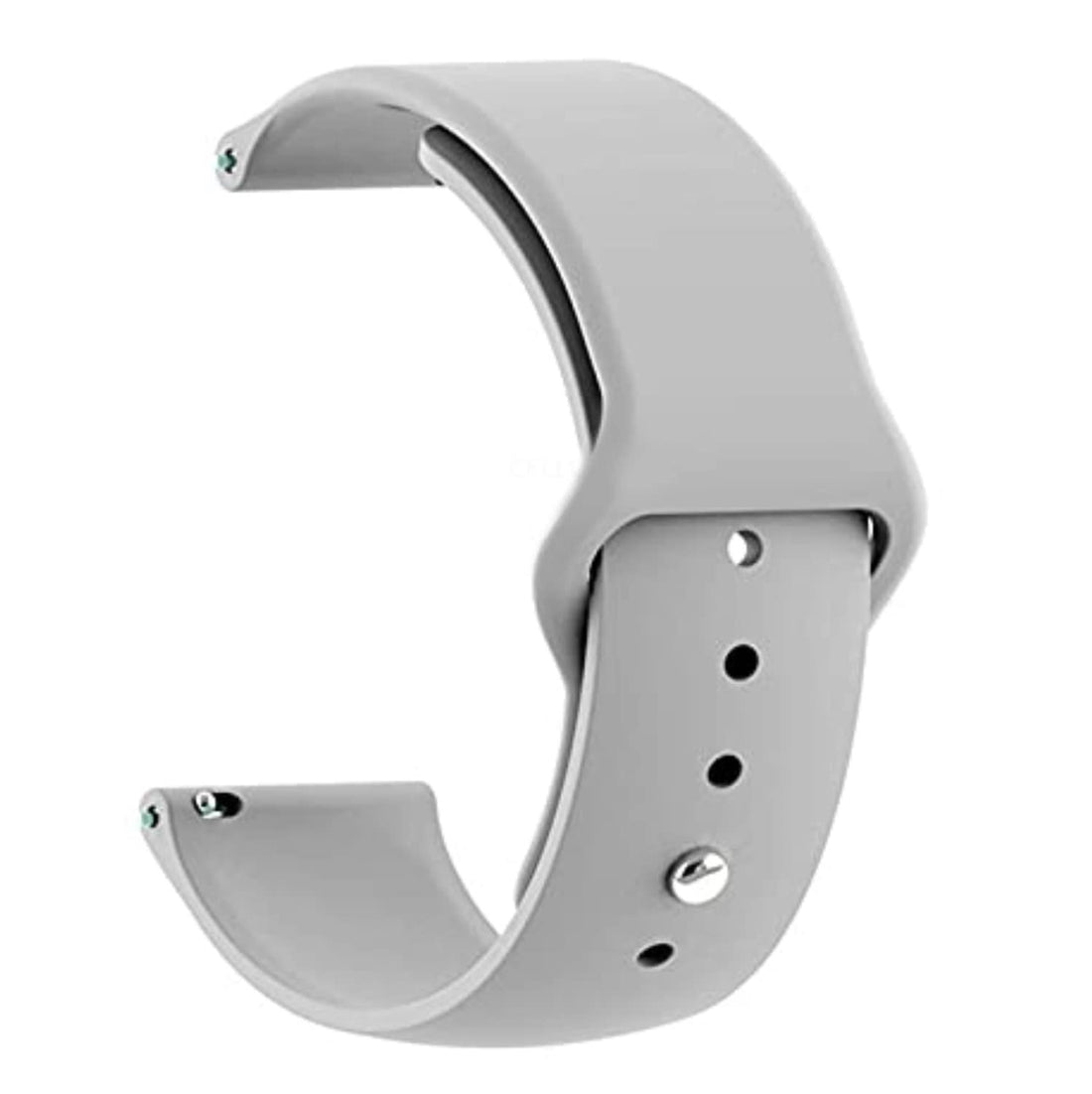 TECHONTO 22MM Watch Band Strap with Rust Free Button Compatible with ColorFit Pro 4/Pro 4 Max/Ultra/Ultra 2, Amazfit GTR (47mm)/ GTR 2E, One Plus(46mm), Galaxy Watch 3 45mm, Realme S/S Pro (Grey)