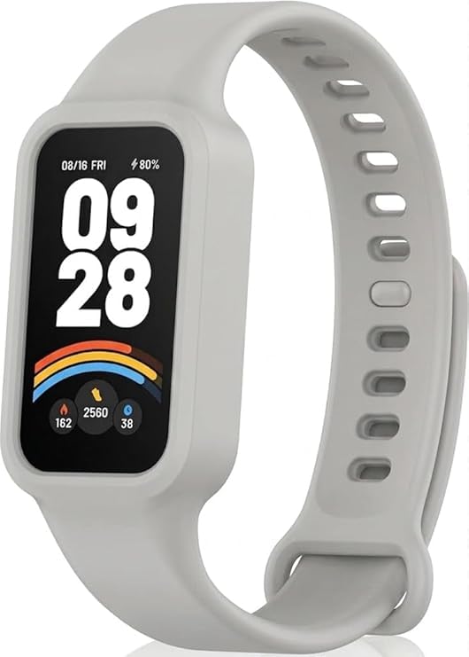Strap Compatible with Xiaomi Smart band 9 Active/Redmi Smart Band 3 Men and Women, Soft Silicone Adjustable Sport Straps