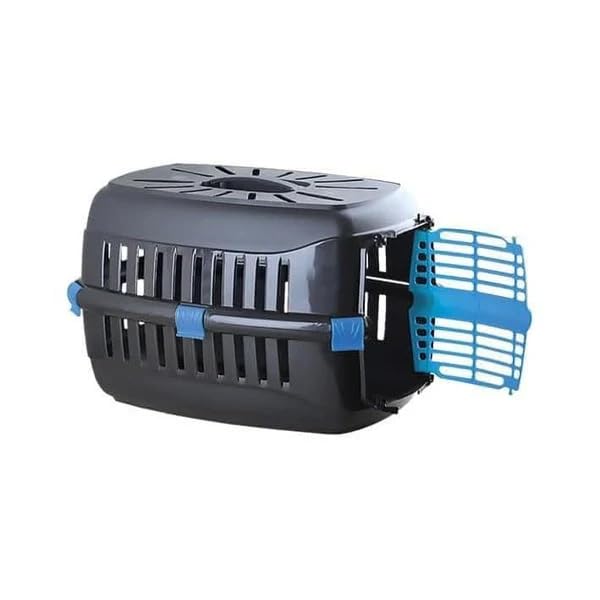 Cat Carrier for Travel, Safe and Breathable Pet Transport Cage (Blue) | Safe and comfortable pet transport cage with excellent ventilation