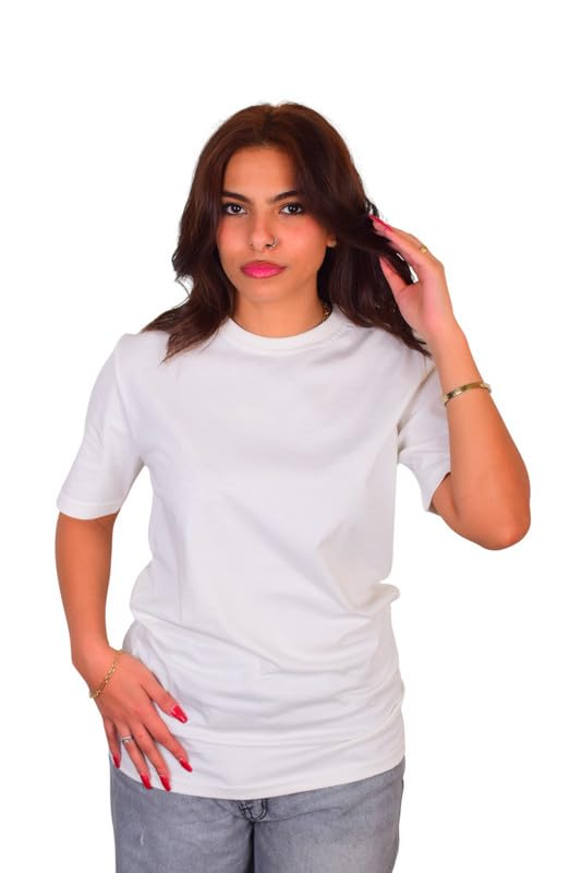 Plain Slim Fit Cotton Half-Sleeve T-Shirt