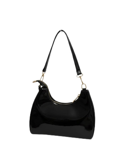 Glitter Leather Crossbody Handbag