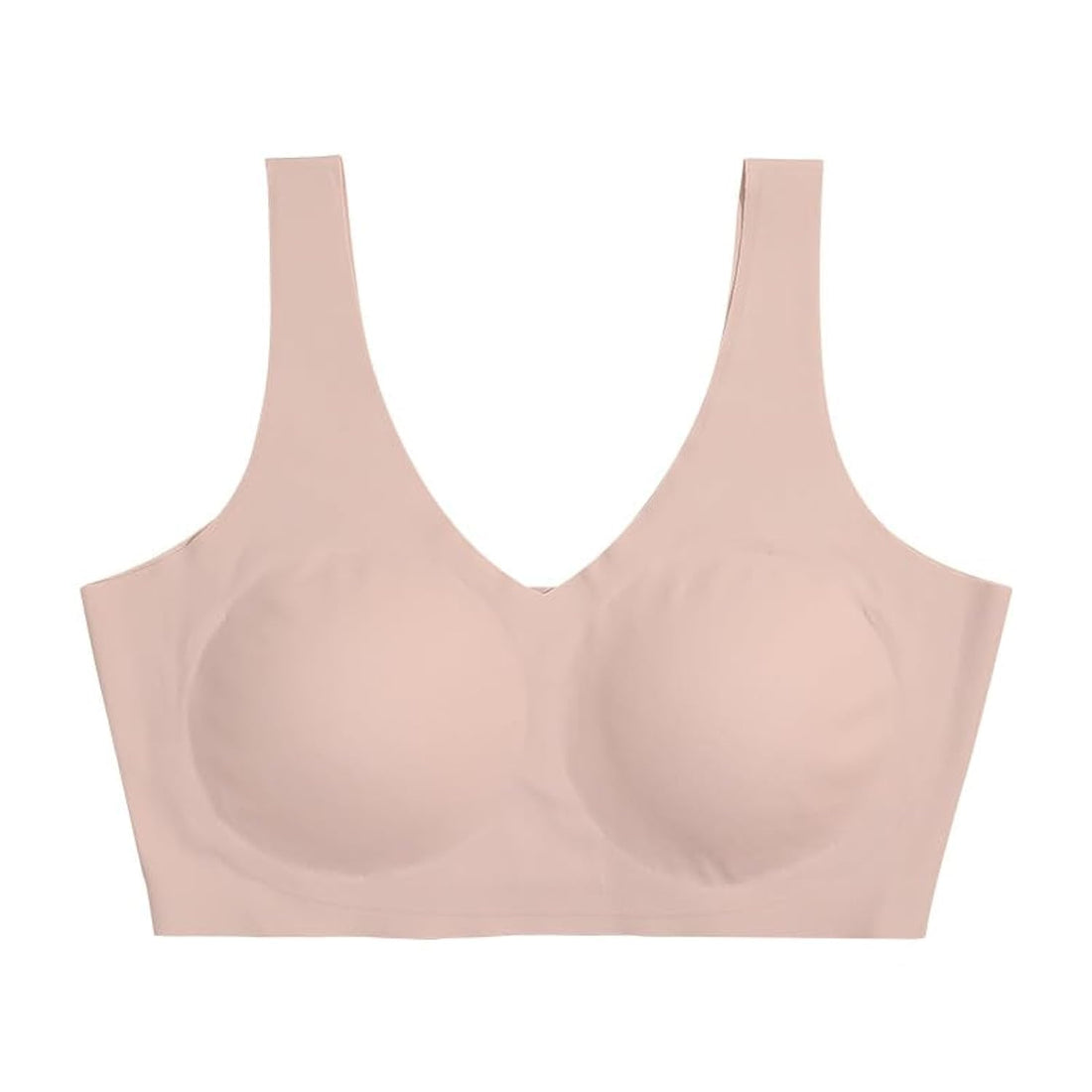 Women's Padded Plain Soft Wireless Seamless Sport Bra