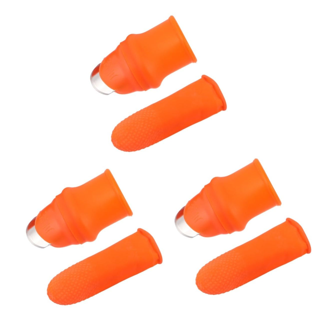 Happyyami 3 Pieces Silicone Thumb Cutter For Garden Picking Thumb Gloves Cribs For Fingers Tools Finger Thumb Gardening Knife Finger Guard Picker