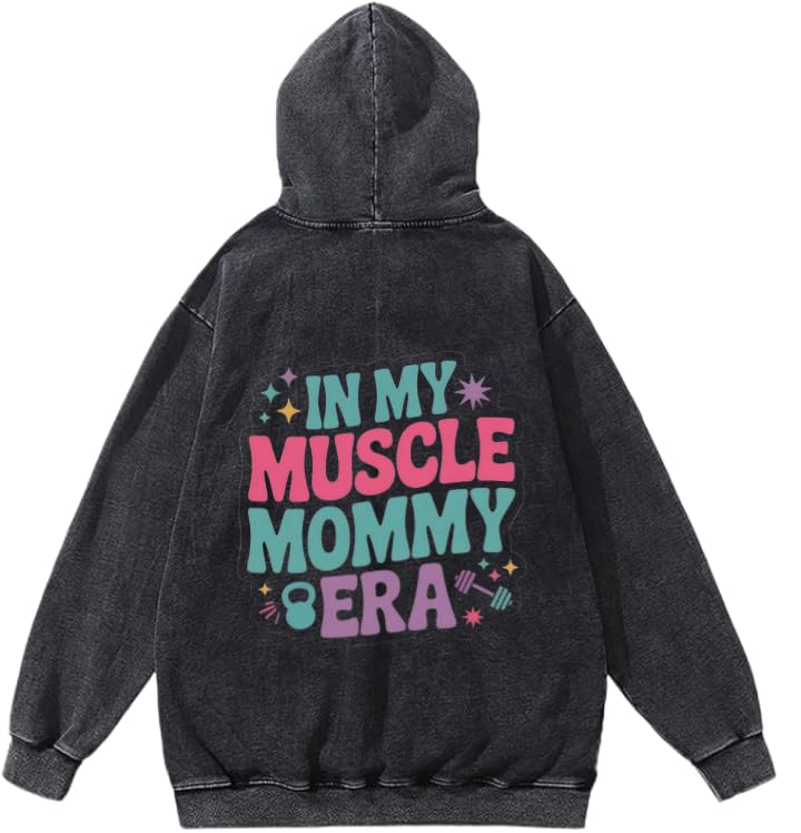 Hoodie Washed workout gym pilates Back 2