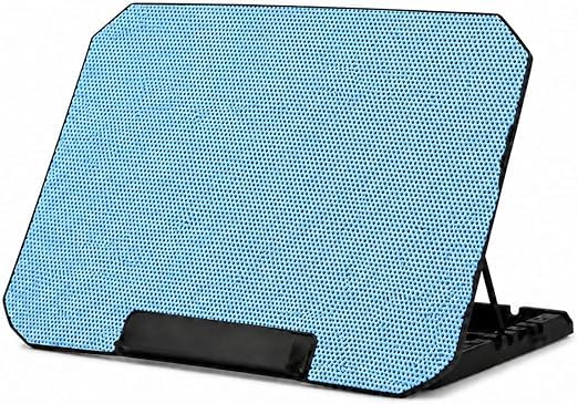 Laptop Cooling Pad with Fan, USB Adjustable Notebook Cooler Stand with Quiet Air Flow, LED Light, Anti Slip Base for Desk Study Office Gaming ZR650