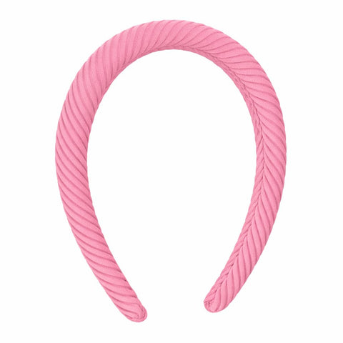 Padded Headband for Women, Soft Fabric, Non-Slip, Comfortable, Lightweight, for Daily Wear, Makeup, Sports, Parties (Rose)