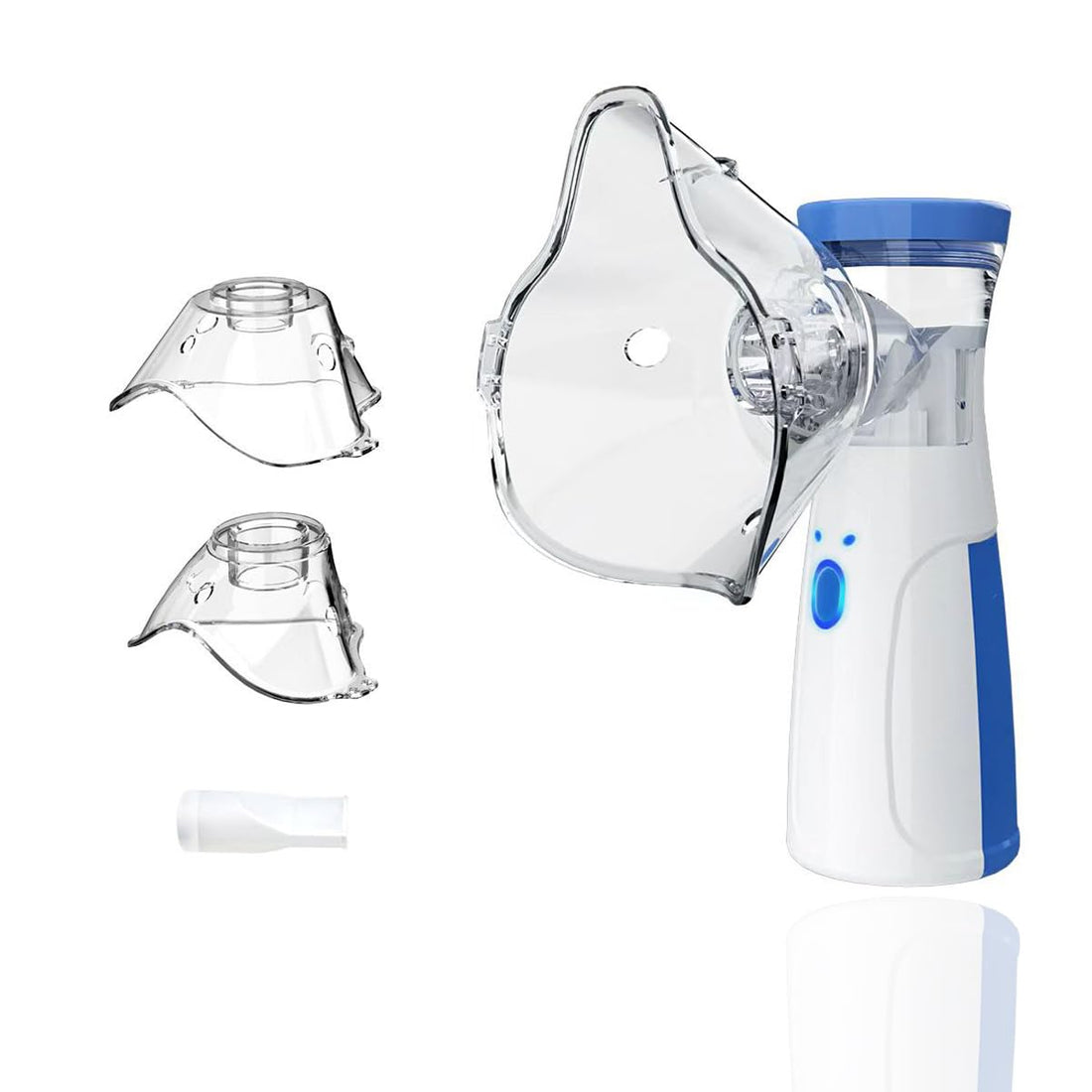 Nebulizer,Portable Mini Vaporizers Handheld Atomizers for Adults and Children,Ultrasonic Humidifier for Home and Travel Use, Steam Mesh Inhalators (2024 Blue-upgrade)