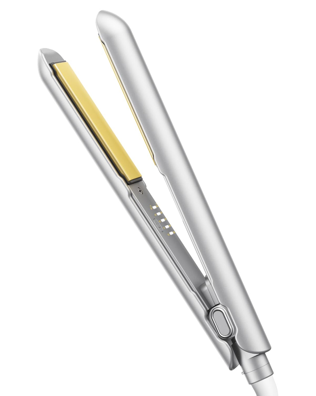 SHEGLAM Hair Sleek Chic Insta-Heat Straightener,2-in-1 Straight & Curly Hair,Negative Ion Hair Straightener 10-Minute Fast Straightening