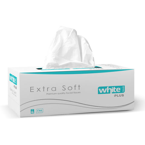 White Extra Soft Facial Tissues - 255 Tissues; 3Ply | Perfect for Allergies & Cold & Flu