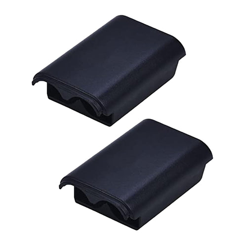 2 Pcs Battery Pack Cover Shell Case for Microsoft Xbox 360 Wireless Controller (Black)