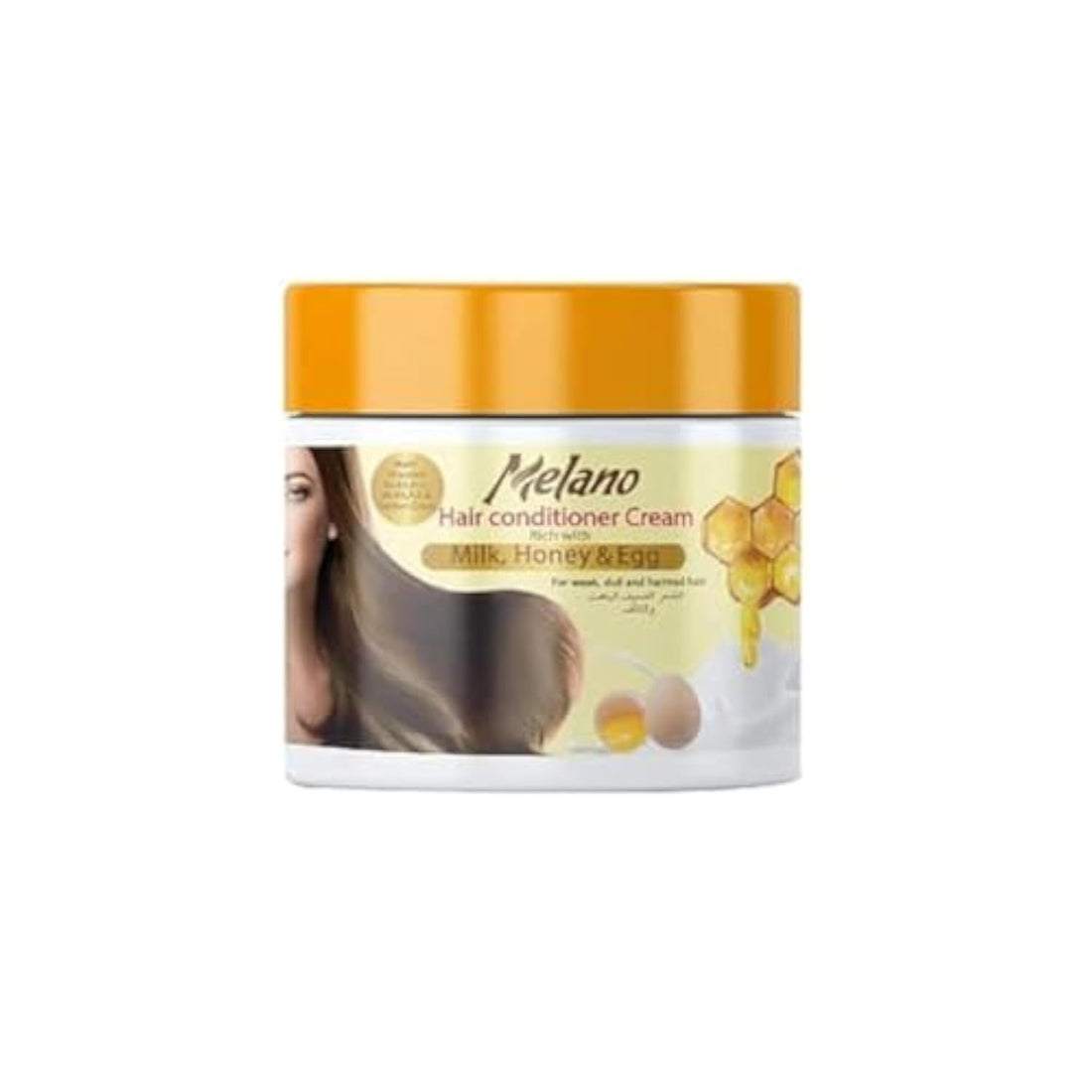 melanopharma Melano Hair Conditioner Cream rich with Milk, Honey, Eggs
