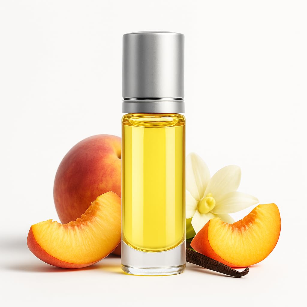 La Parfum Niche Kids Perfume Peach Scent – Perfume Oil Peach Roll-On 12ml – Natural & Safe Perfume for Kids – Alcohol Free – Long Lasting Fresh Fruity Scent – K-i-d-s Per-fume