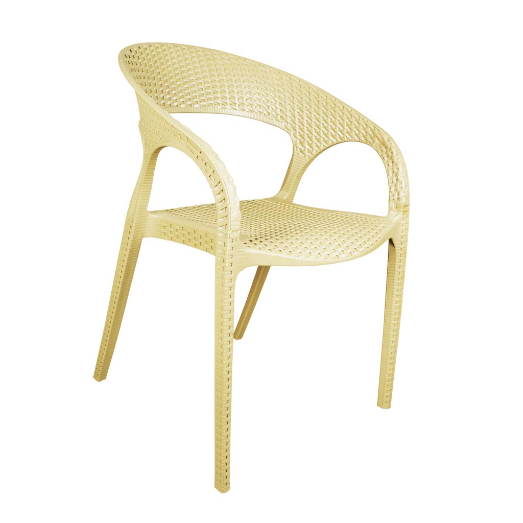 El Helal and Star Spanish arm Chair, 80x57.5 cm - Beige