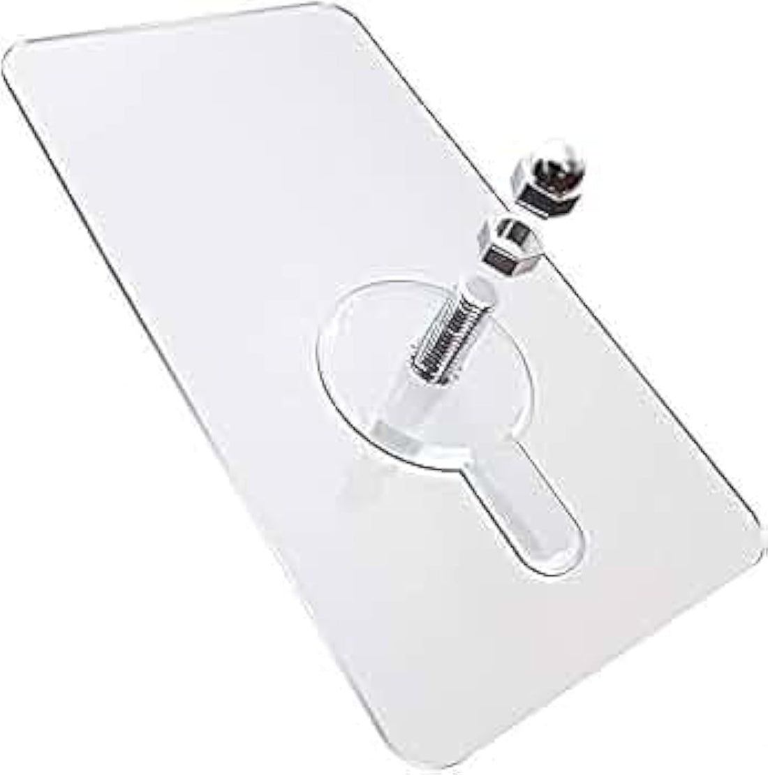 Generic Heavy Duty Wall Hook, Stainless Steel & PVC Plastic, 10kg Capacity, Clear, Minimalist Style, Adhesive, No Drilling or Screws, Kitchen, Bathroom, Living Room, Bedroom